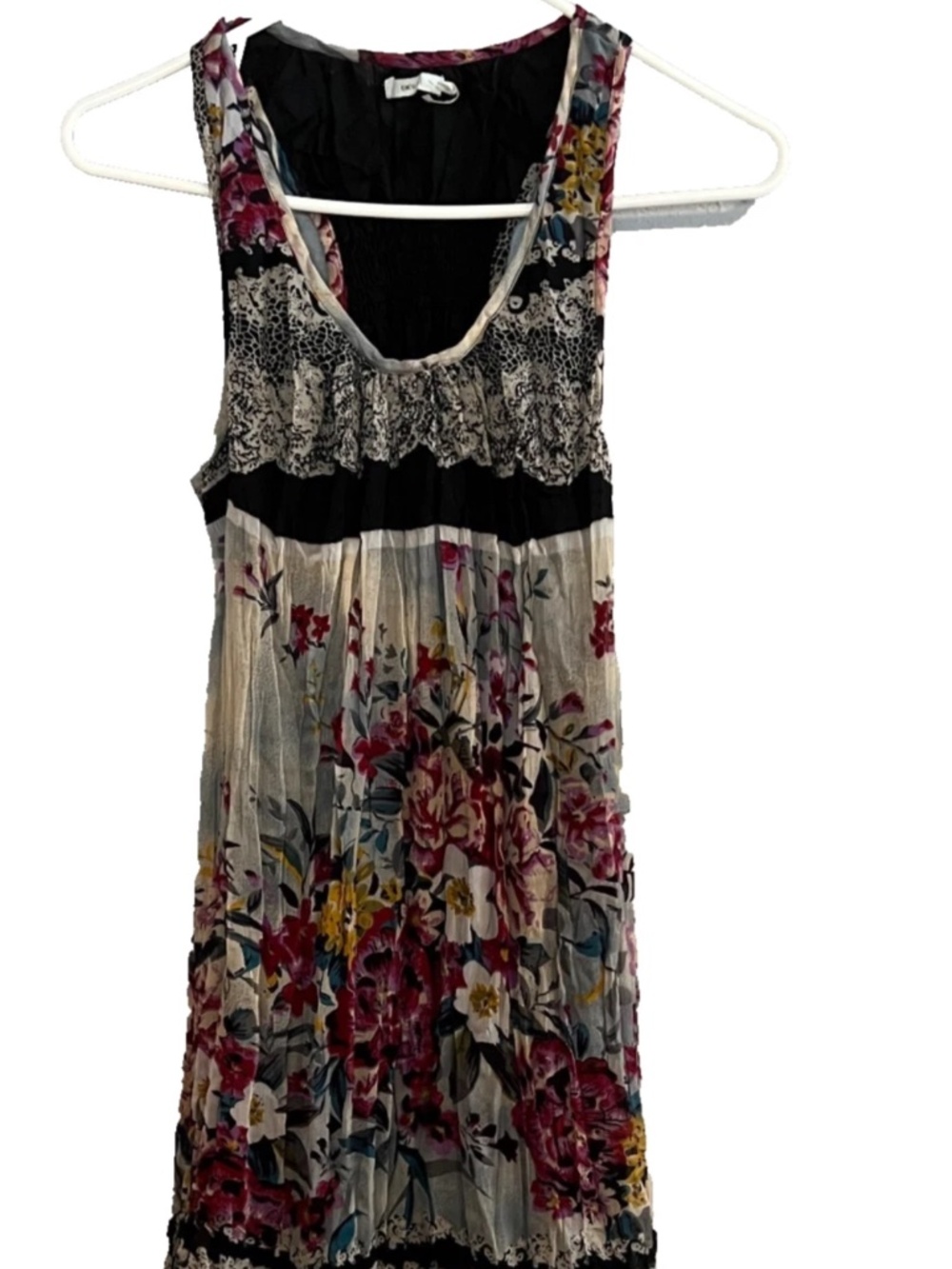 Kimchi Blue Ruffle Floral Print Babydoll Dress